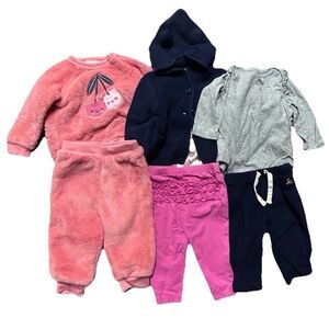 Baby Girl Matching Set Gap Cardigan Bodysuit Pants Size 3-6 Months